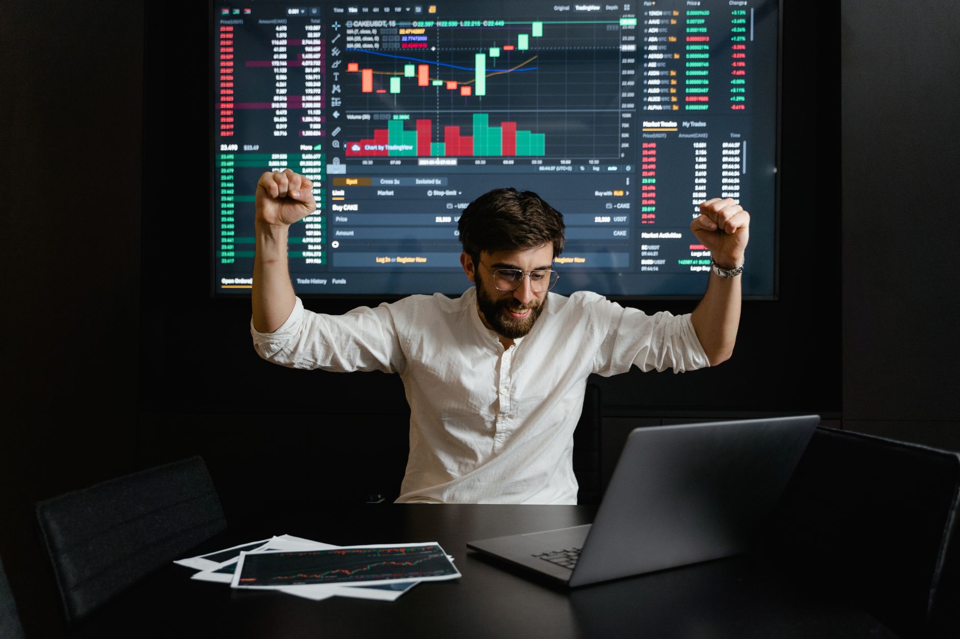 stock market celebration trading